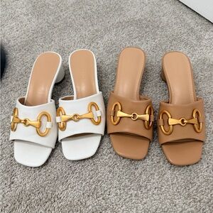 Two pairs of sandals